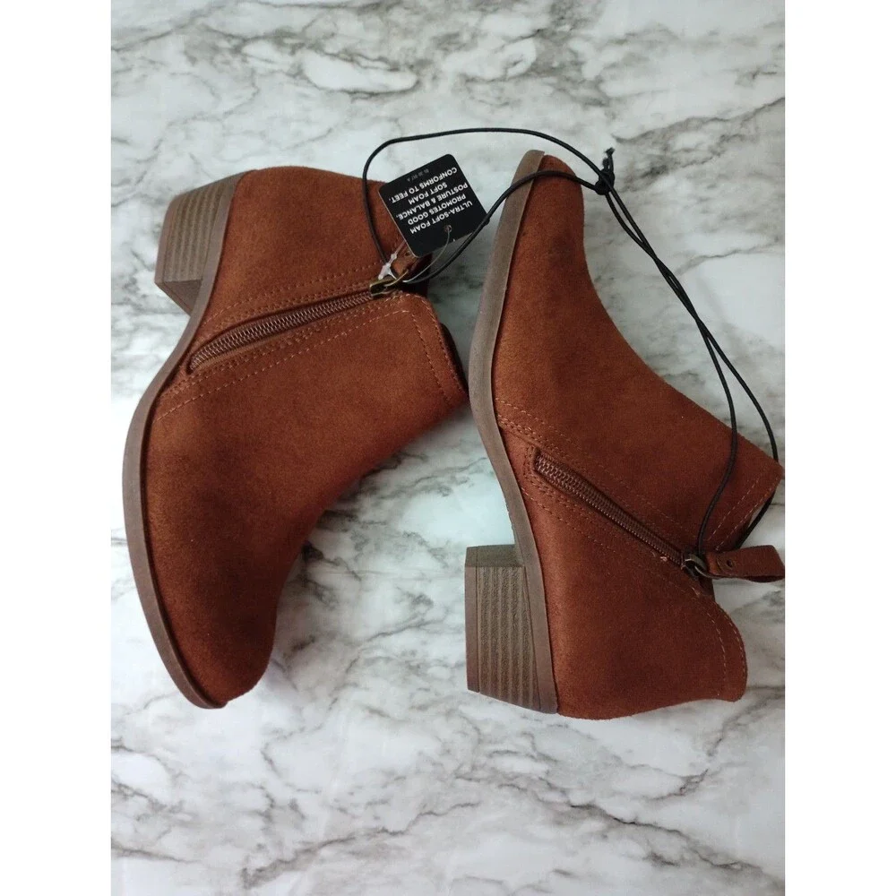 Arizona Jean Company Galen Chestnut Color Ankle Boots Booties Size 6.5M